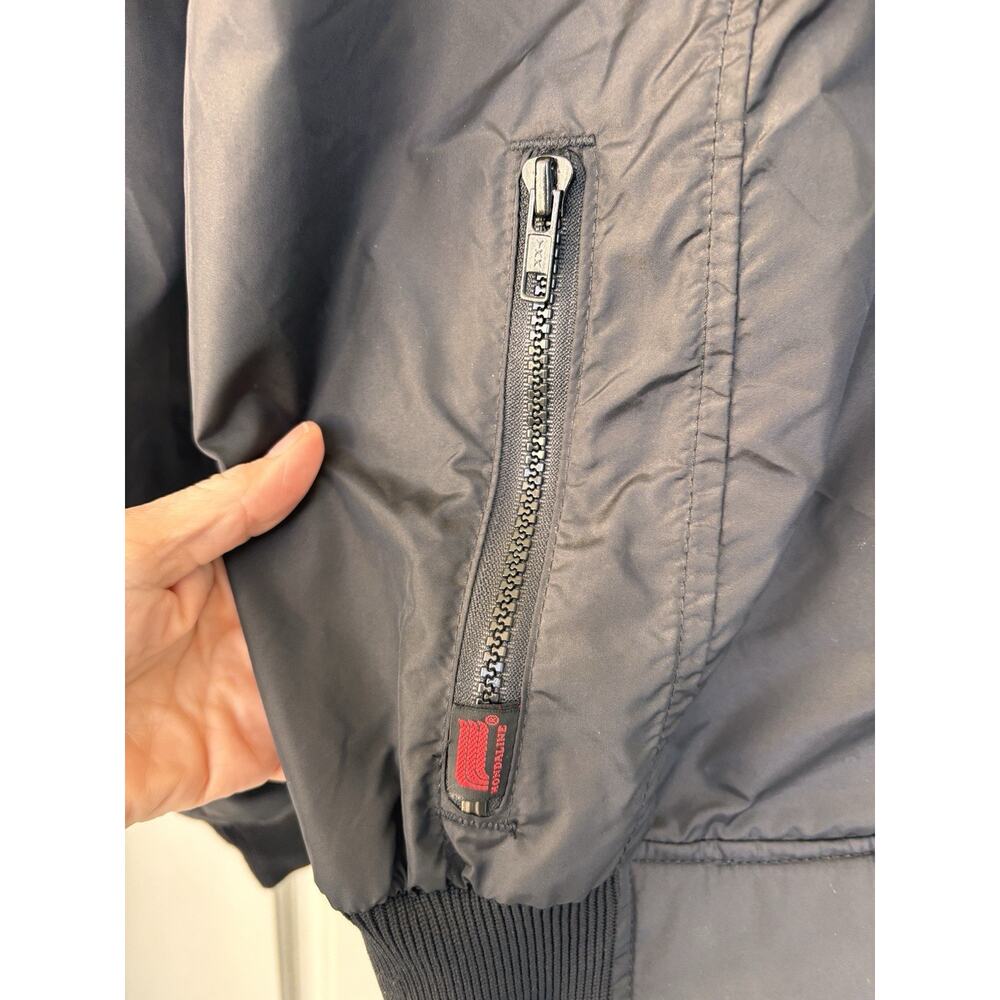 Hondaline Honda OEM VTG 70s 80s Black Red Biker Bomber Jacket Windbreaker XXL - Picture 7 of 12